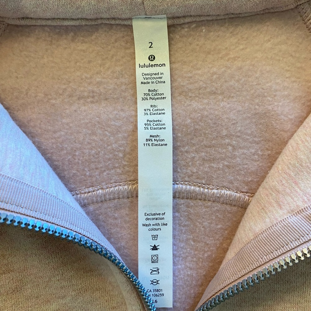 Lululemon Scuba Full-zip hoodie in light Pink - Picture 7 of 8